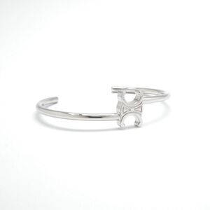Celine Bracelet Bangle Cuff Silver Triomphe Asymmetric